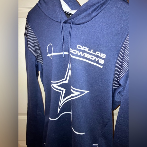 NIKE SMALL DALLAS COWBOYS HOODIE DRI-FIT ONFIELD APPAREL - Picture 4 of 8